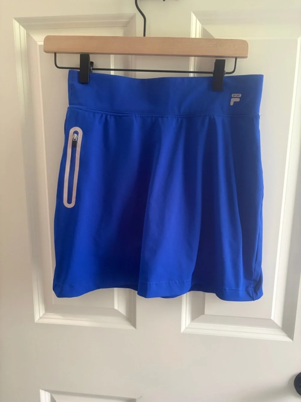 Fila Women's Royal Blue Athletic Skort with Reflective Zip Pocket size XS - Picture 1 of 7